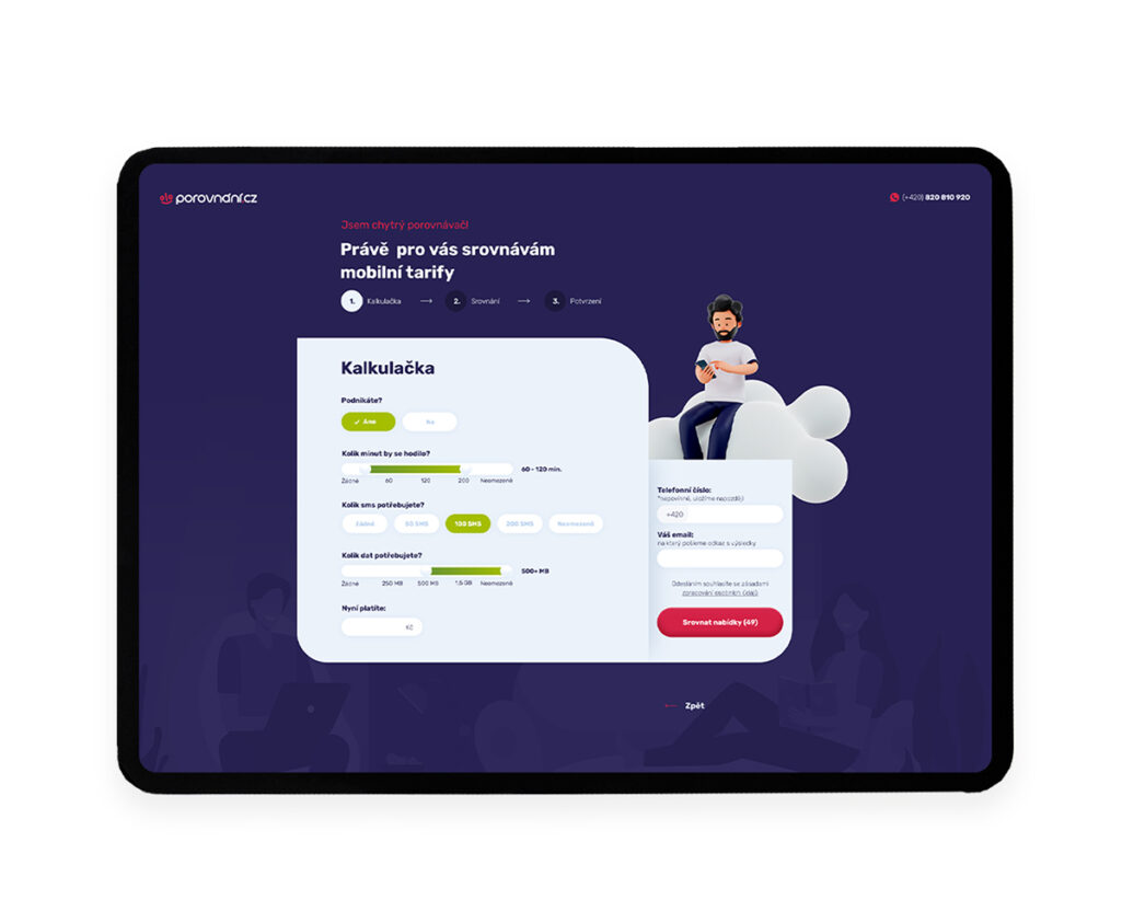 Detail Porovani 5 Tablet porovnani4 1 Kormiandre™ - weby s esencí srdce